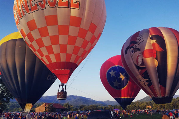 Hot Air Balloon Festival in Townsend, TN.