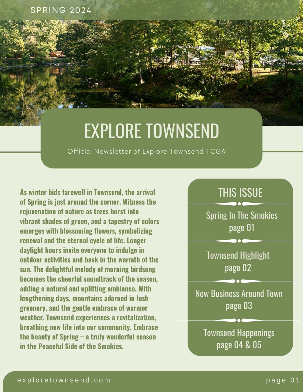 Explore Townsend Spring 2024 Newsletter